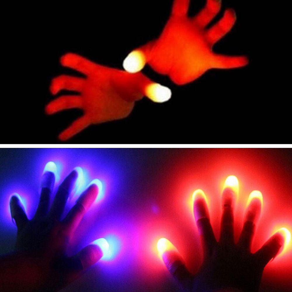 1 Pc Luminous Glow Toys LED Induction Light Flashing Fingers Finger Light Light Up Thumbs