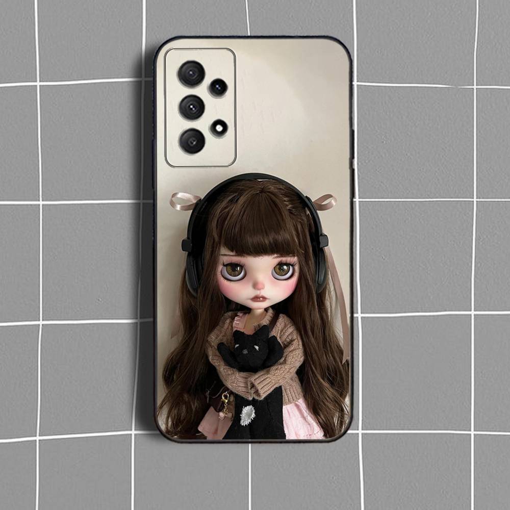 Fashion d-doll B-Blythe Phone Case For Samsung Galaxy A 91,80,73,72,71,53,52,51,22,5G Shockproof Soft Black Cover