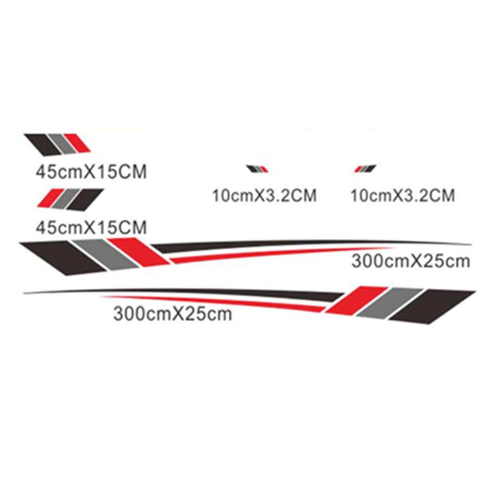 Stripes Graphics (Two Side) Vinyl Graphics Kit Decals Car Stickers for Caravan Travel Trailer Camper Van