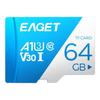EAGET Карта MicroSD 64 ГБ U3 V30 для видеорегистраторов и систем видеонаблюдения
