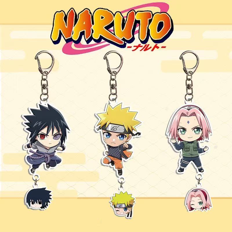 Аксессуары для акриловых брелоков Аниме Наруто Брелок для ключей с рисунком из мультфильма Узумаки Наруто