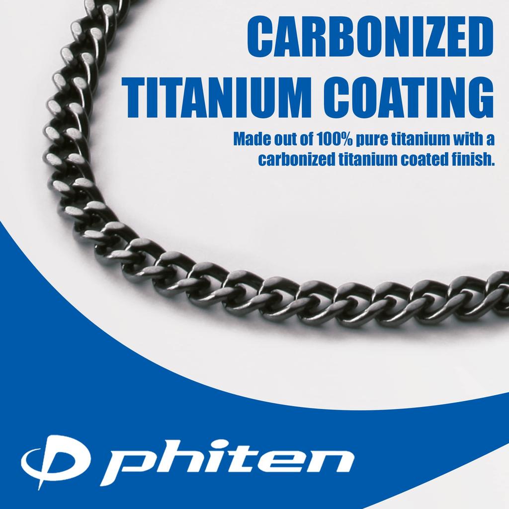 Ожерелье phiten цепочка из карбида титана 45см