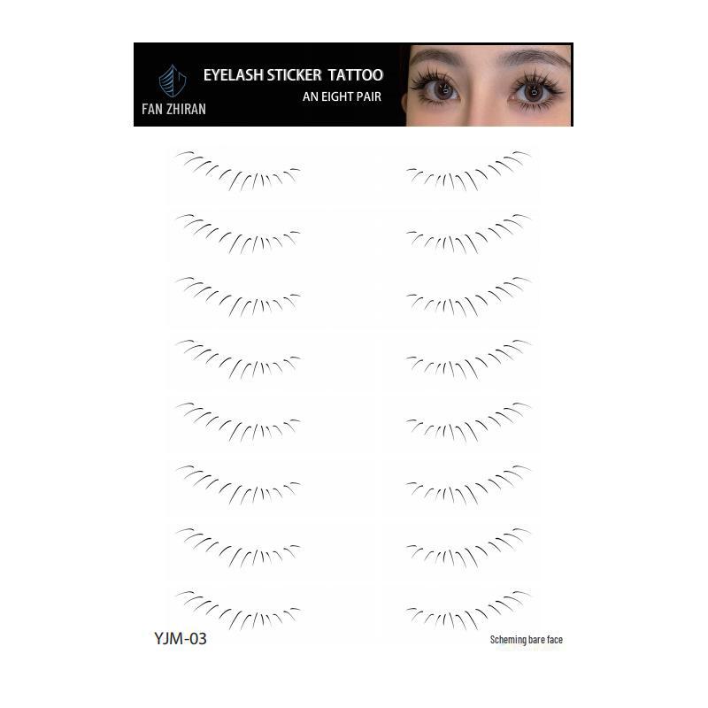 Водонепроницаемые наклейки для татуировок с искусственными ресницами для женщин, образ знаменитостей, одноразовые и скрывающие