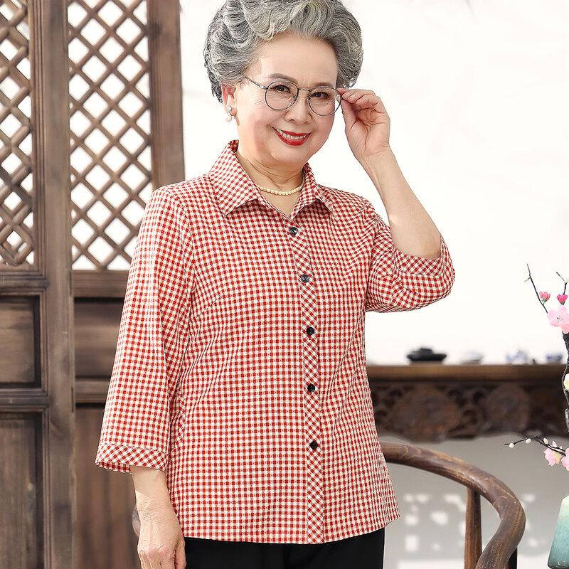 Yuzhaolin Women's Loose Summer Lapel Shirt