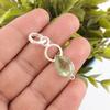 Green Amethyst Gemstone Pendant, 925 Solid Sterling Silver Pendant, Handmade Antique Jewelry, Gift For Grandma