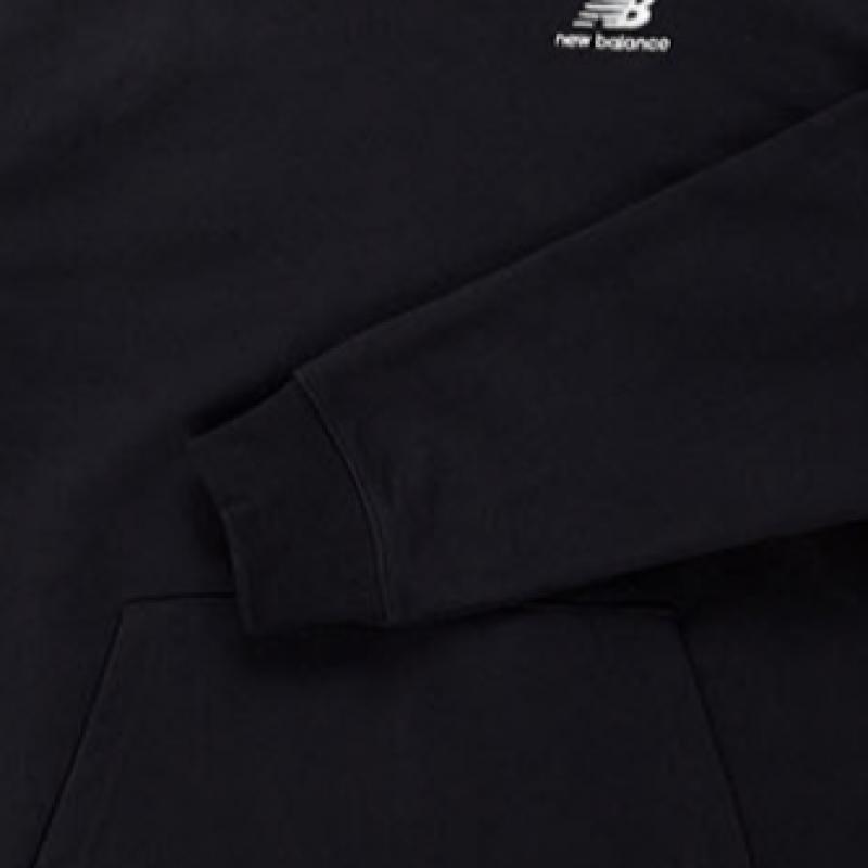 New Balance Футболка Club Nbn0c21013 Bk Essential с капюшоном и длинными рукавами