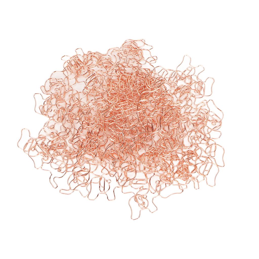 100 шт. скрепок для бумаги, предотвращающих скольжение, милые декоративные металлические закладки в форме животных, скрепки для офиса S