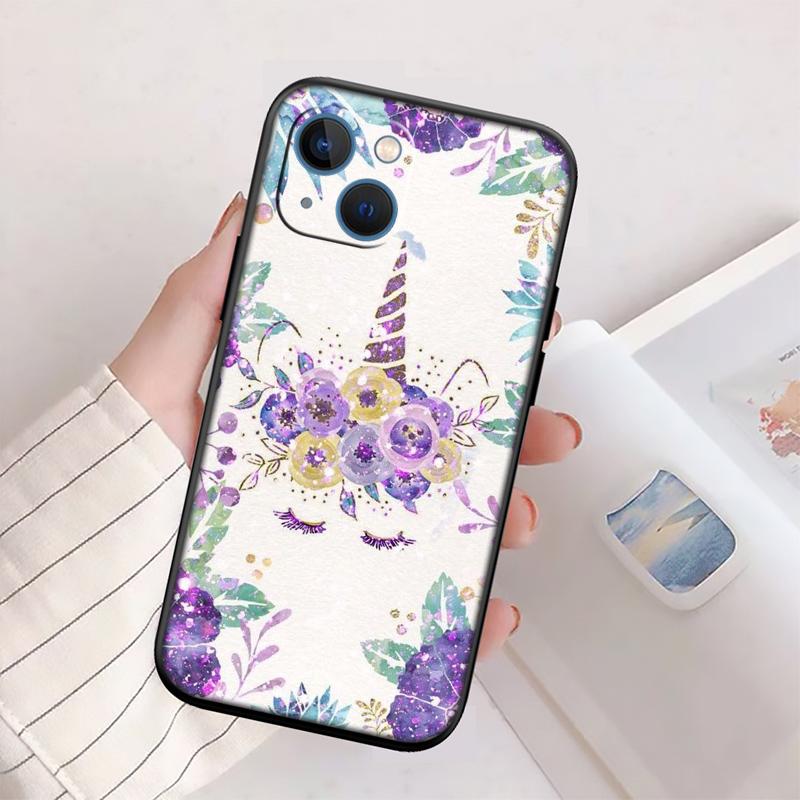 RP14 Cartoon Unicorn Phone Case for Samsung Galaxy A11 A12 A13 A15 A52S A53 A55 A56 A70 A71 A72 A73 F06 F16 F56 S10 Plus S10e