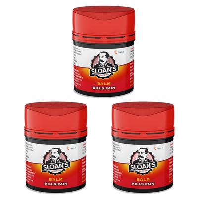 Бальзам Слоана 20 г x 3 шт. | Растительное обезболивающее средство при боли в суставах, шее, спине, мышцах | Быстро впитывающееся разогревающее действие