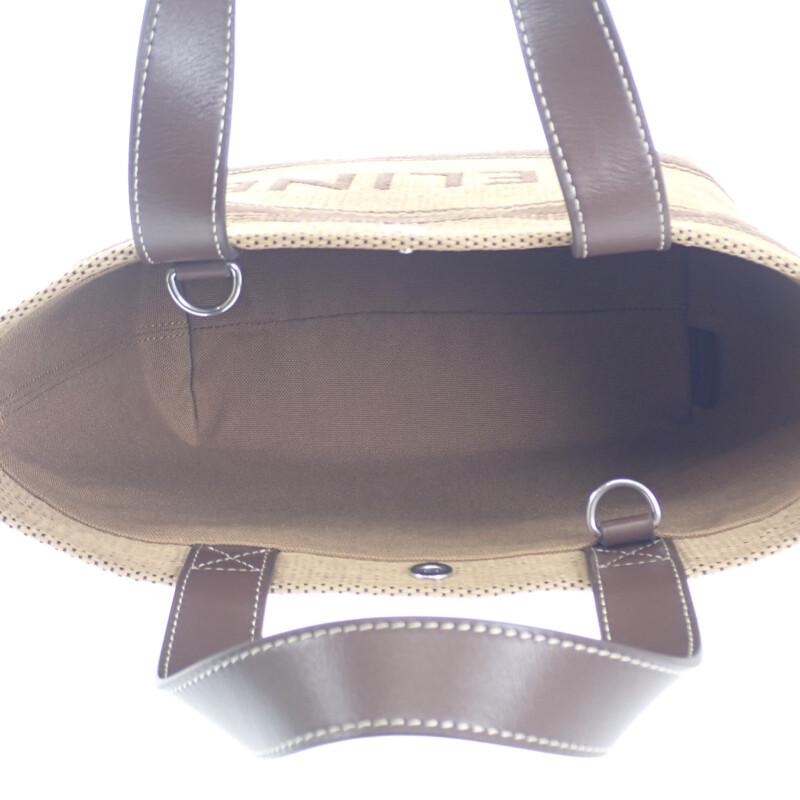CELINE  116992FRY.02NU 2WAY bag Brown leather/Raffia Women