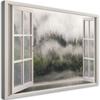Canvas Print, Window Forest In Mist Lake Landscape