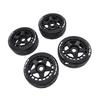 4PCS RC Rally Tires 17mm Rugged Plastic 1 8 RC Car Wheel Tyres for Entertainment Black