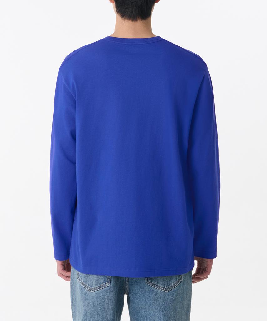 MUSINSA STANDARD Basic Long Sleeve T-Shirt [Blue]
