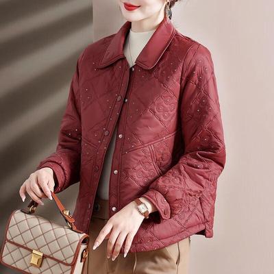 Элегантное женское зимнее хлопковое пальто с подкладкой