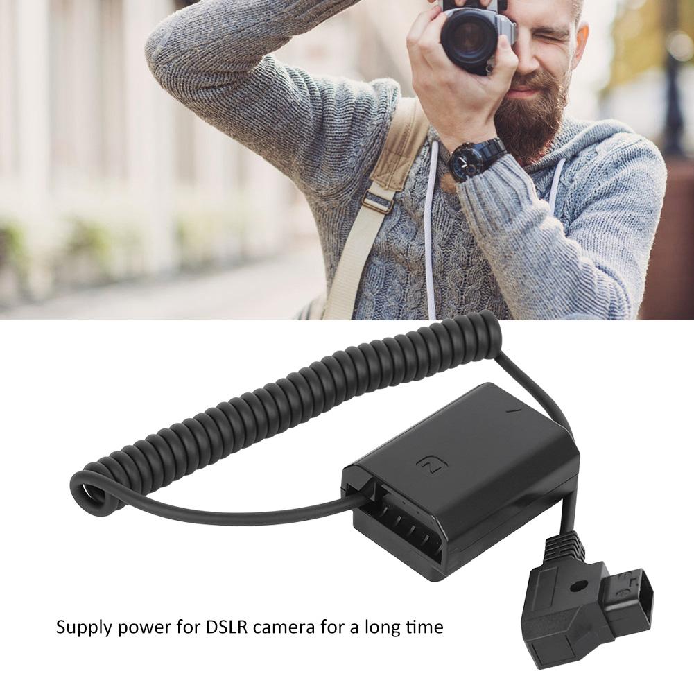 FZ100 Black ABS D TAP Interface External Full Decoder Power Supply Dummy Battery with Spring Wire