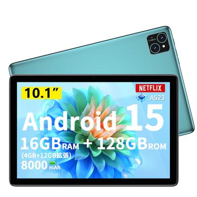 PRITOM Android 15 6 Разрешение Widevine Bluetooth Беспроводной Полностью металлический Японская инструкция в комплекте 10-дюймовый планшет, модель Wi-Fi, 16 ГБ+128 ГБ+1 ТБ