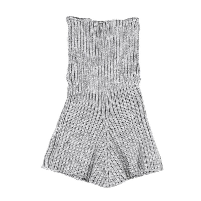 Вязаные шарфы-манишки с высоким воротником для женщин, съемный шарф-водолазка, мягкая теплая манишка для шеи, накидка на плечи