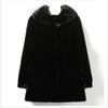 2026 Fall Winter Long Faux Fur Coat Women Hooded Commuter Style