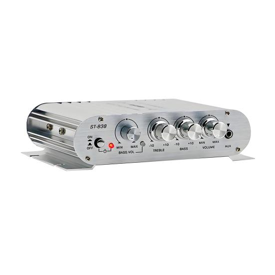 ST-838 2.1 Channel Amplifier Aluminum Alloy HiFi Power Amplifier Bass And