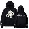 Deftones Худи с принтом Белая Змея Передняя сторона Задняя сторона Манжета Символ Графический Принт Толстовка с капюшоном Альтернативный Металл Рок Повседневная Уличная одежда Унисекс Топы