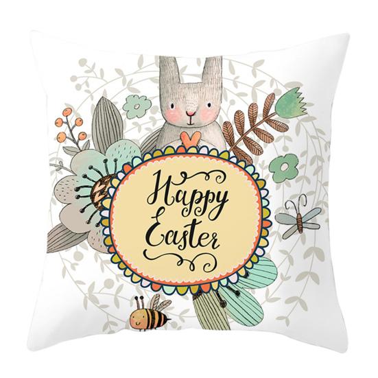 Наволочка с буквами, потайная молния, декоративная Пасхальный кролик, яйца, диван, спальня, автомобильная подушка, чехлы, товары для дома