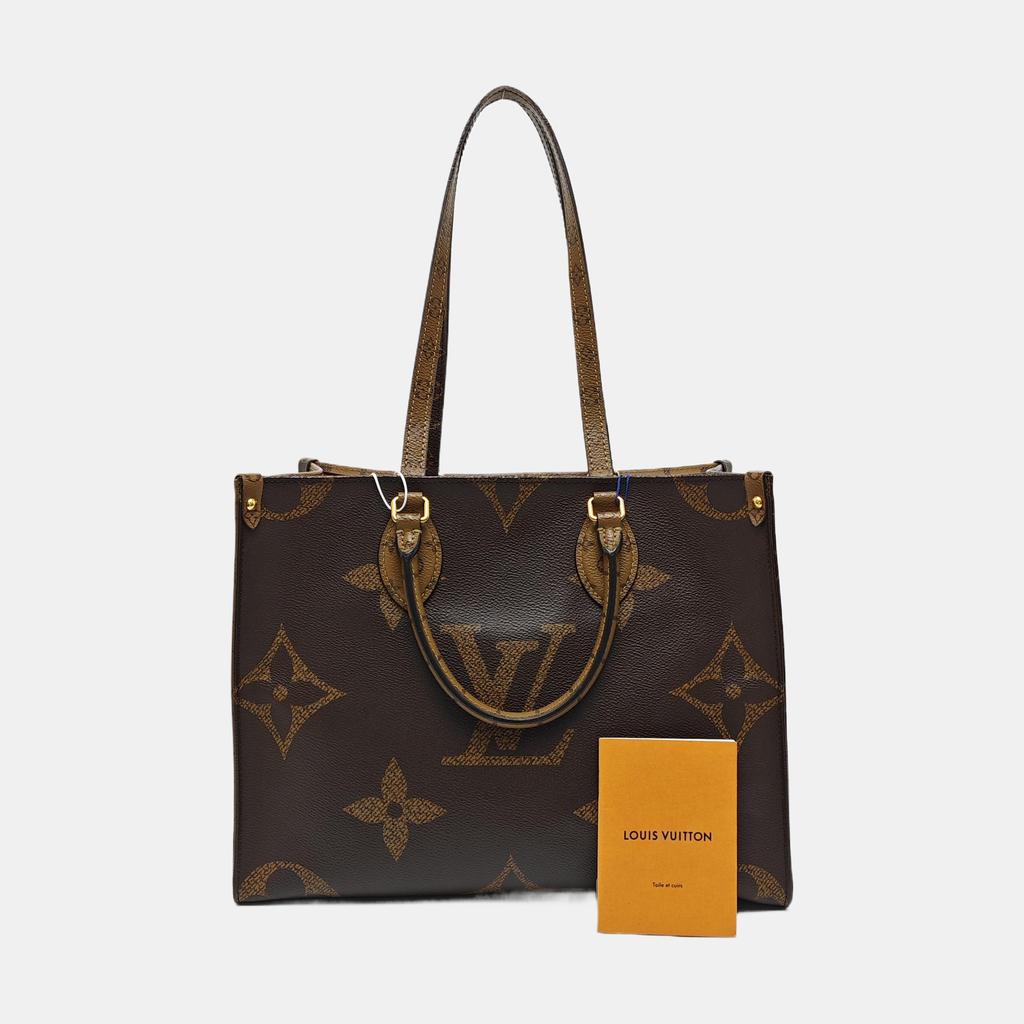 [Pre-Owned] Louis Vuitton Onthego MM 'Brown Giant Monogram/Brown Monogram Reverse Canvas' - Good #91BX6V