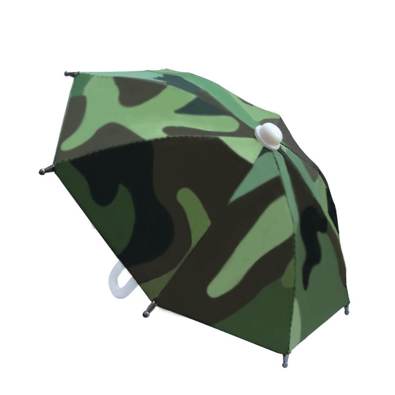 Bicycle Phone Holder Mini Sunshade Umbrella Polyester Mobile Automatic Umbrella