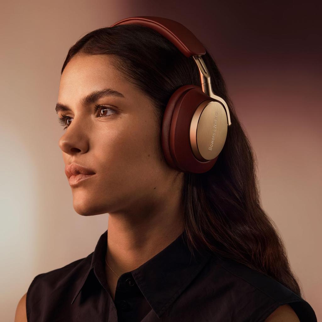 Флагманские беспроводные наушники Bowers Wilkins с шумоподавлением, черная кожа и PX8/RB