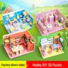 3D дом Бумажный craft-пазл: Развивающая игрушка для детей 3-6 лет