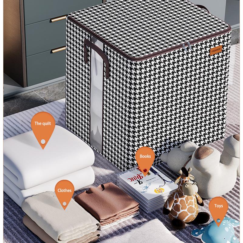 Утолщенная сумка для хранения одежды с застежкой-молнией, большая вместительная пылезащитная сумка для одежды, подушка-органайзер, коробка 100-180 л