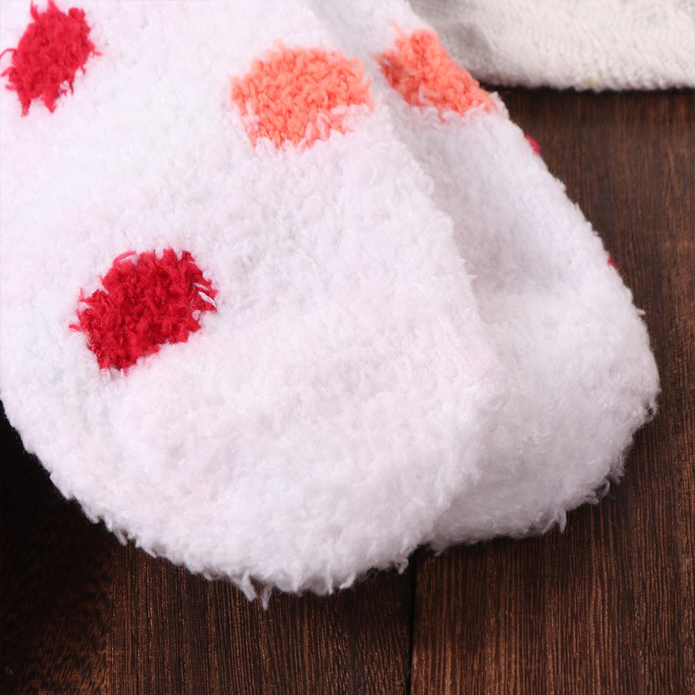 5Pairs Plush Christmas Fleece Socks Cartoon Winter Floor Socks Soft Sleeping Socks Women  Women