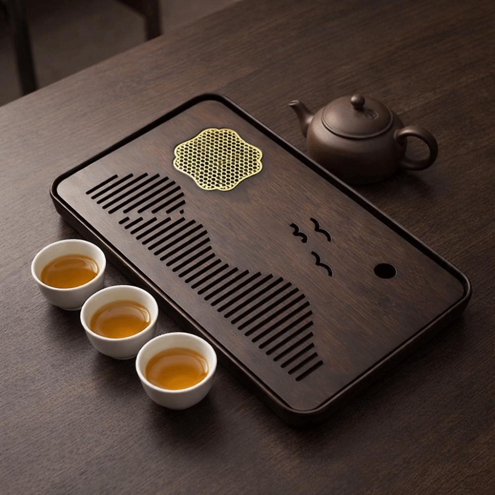 Rectangular Tea Serving Plate Japanese Style Water Storage Tea Tray Tea Platform  Tea Room