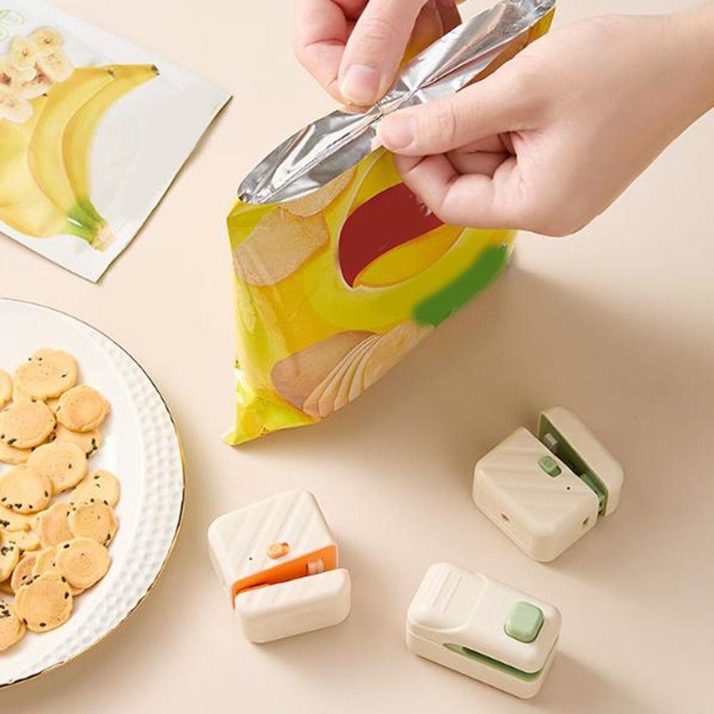Магнитный Мини-запайщик, USB-перезаряжаемый, Сохраняет свежесть, Термозапайщик, Пластиковый ручной запайщик для продуктов, Зажим для сохранения закусок