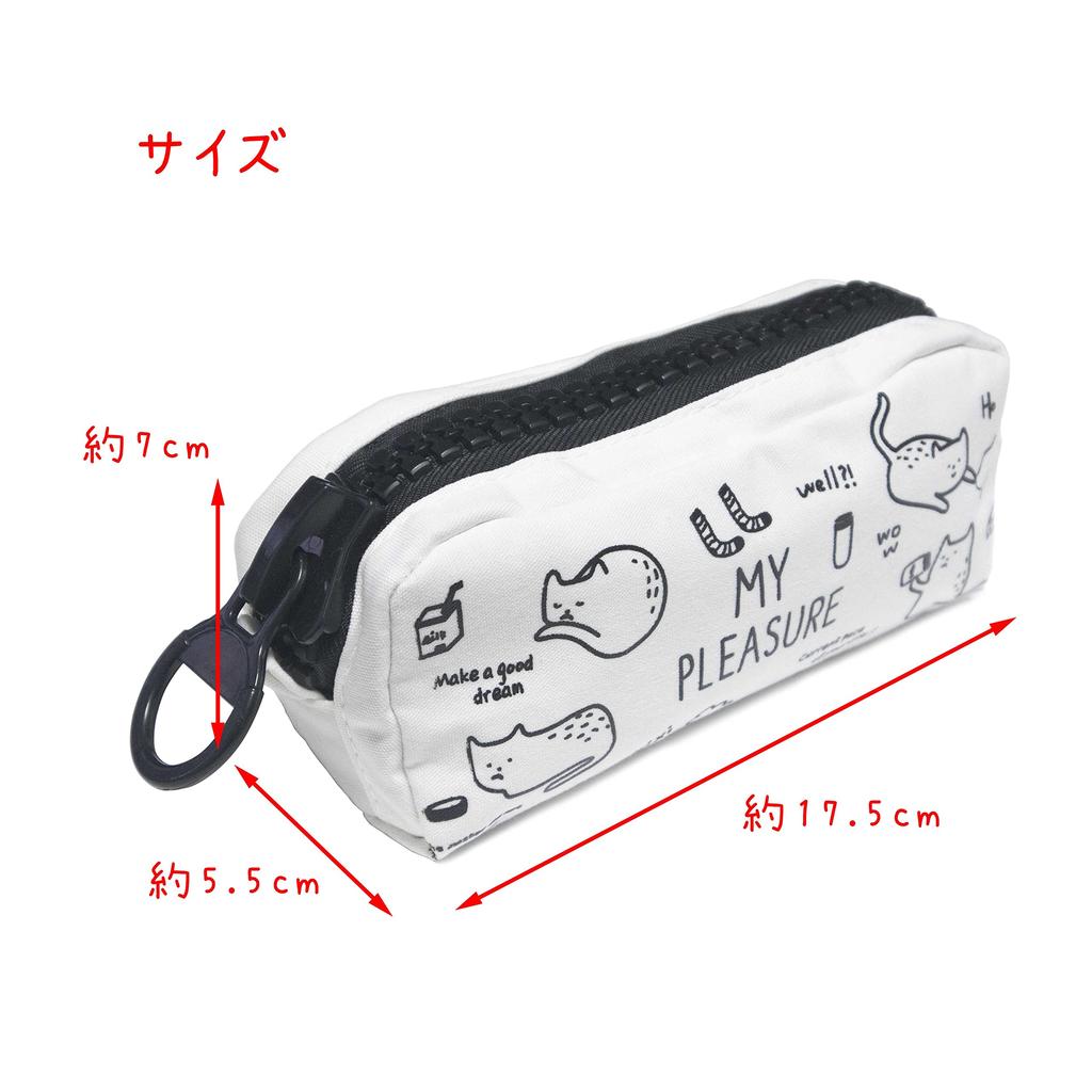 Кошачий Мега Пенал на молнии Косметичка для кошачьей косметики Органайзер для мелочей Чехол C-RAYS, Канцелярские товары, Косметичка, Принт, Косметичка, (Тип А)