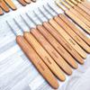 Small Size Crochet Hooks Bamboo Wooden Crocheting Needles Handicraft Crocheting Hooks  Sweater