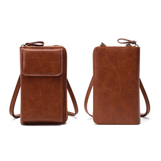 Women's Mobile Phone Bag Crossbody Wallet with Long Strap Small Shoulder Bag with Multiple Compartments for Daily Outings Travel Streets