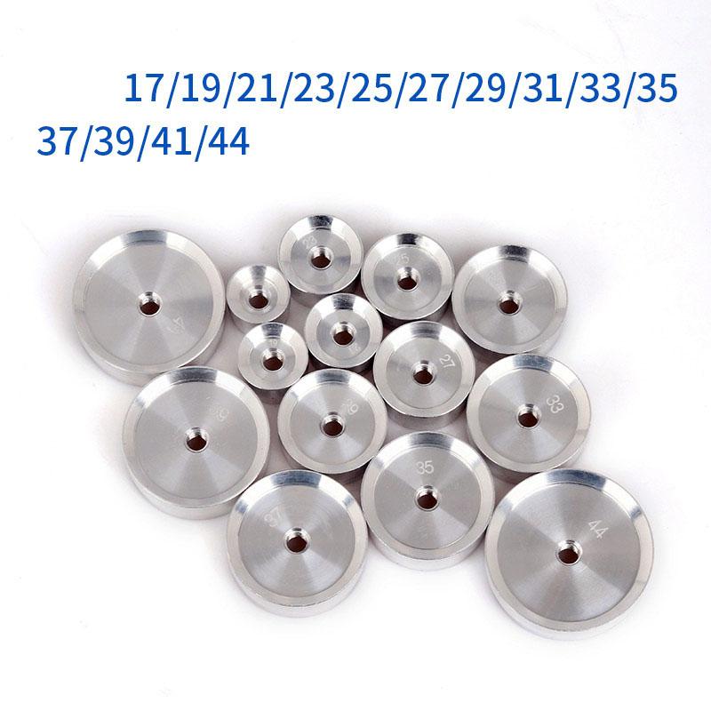 25 шт. Матрицы для закатки часов Инструмент для прессования задней крышки Пресс Закаточная машина Алюминиевая форма Аксессуары Инструмент для ремонта часов для часовщика