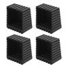 4pcs Furniture Leg Pad Square Plastic Anti Skid Furniture Leg Pad Cover Floor Protector for Chair Desk