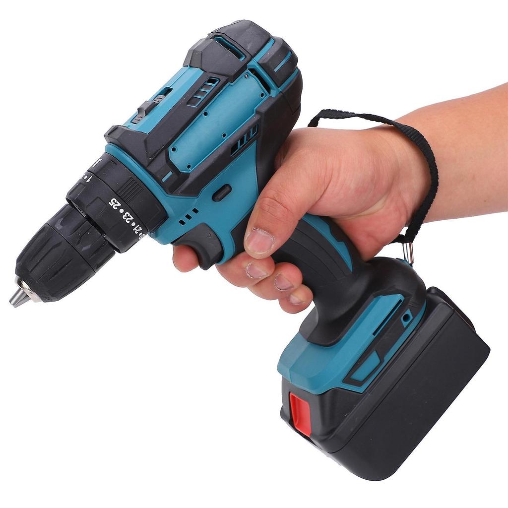Electric Drill Impact Handheld Drill Rechargeable Brushless Power Punch Tool AC110?240VUS Plug