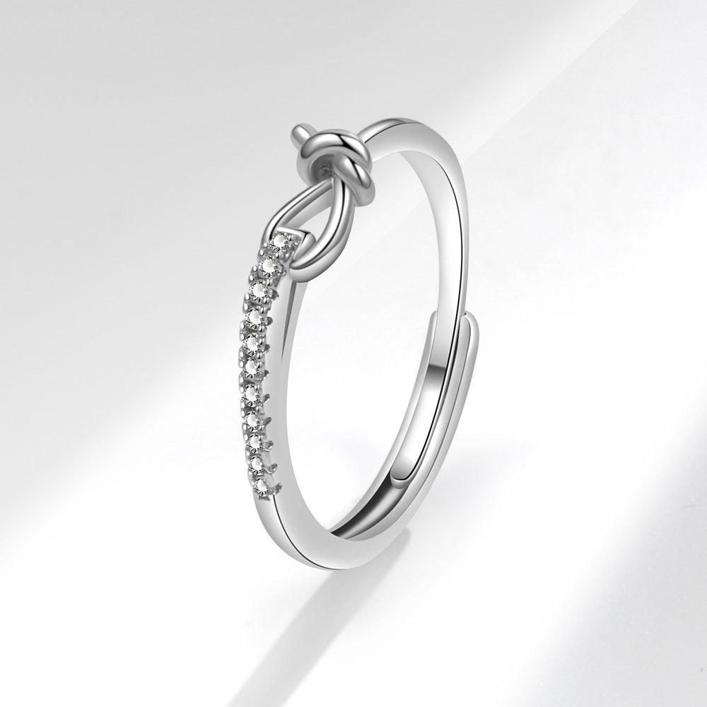 Женское персонализированное кольцо на палец с цирконием, кольца для женщин, обручальное кольцо из медного сплава золотого цвета, модные украшения на удачу, подарок, регулируемые женские кольца