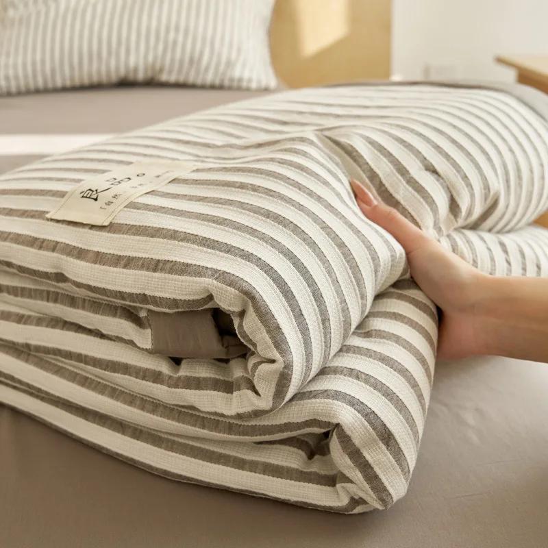 2024 Новое высококачественное жаккардовое летнее одеяло из 100% хлопковой ткани с наполнителем из соевого волокна Тонкое одеяло Мягкое летнее одеяло