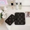 Pu Leather Fold Makeup Mirror Pink Bow Pocket Make-up Mirror Beauty Desktop Stand Mirror  Dormitory