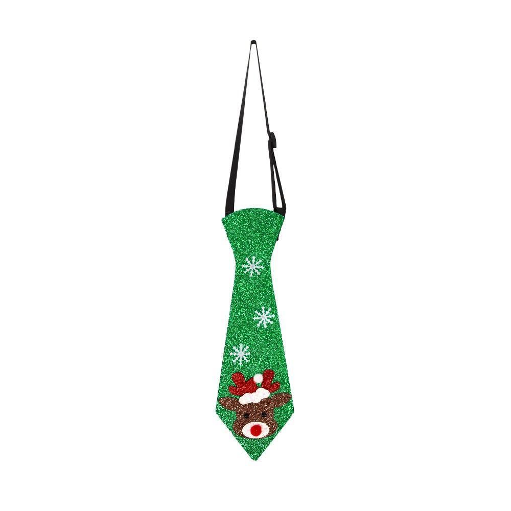 Adjustable Christmas Tree Felt Tie 12 Types Snowman Elk Tie Felt Christmas Ties Merry Christmas