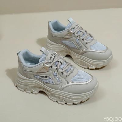 Женская обувь на толстой подошве Новые модные кроссовки для бега Повседневная удобная нескользящая обувь дышащая Женская обувь Mujer