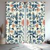 2 шт. штор с цветочным узором «Весенний сад», полиэстеровая ткань, машинная стирка, подходят для украшения спальни и гостиной