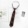 JK Bow Tie for Women, Japanese Uniform Shirt, College Style Student Plaid Tie, Men's Free Ribbon Accessories