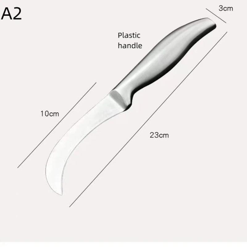 Stainless Steel Pineapple Sugar Cane Peeler 1/2Pcs Durable Kitchen Paring Knife for Daily Fruit Skin Removing Use