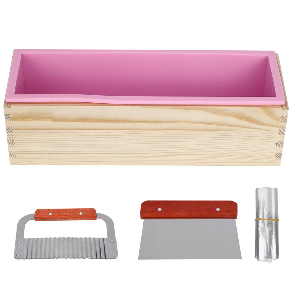 DIY Hand Made силиконовая форма для мыла режущие инструменты для торта хлеб шоколадное изготовление(розовый )