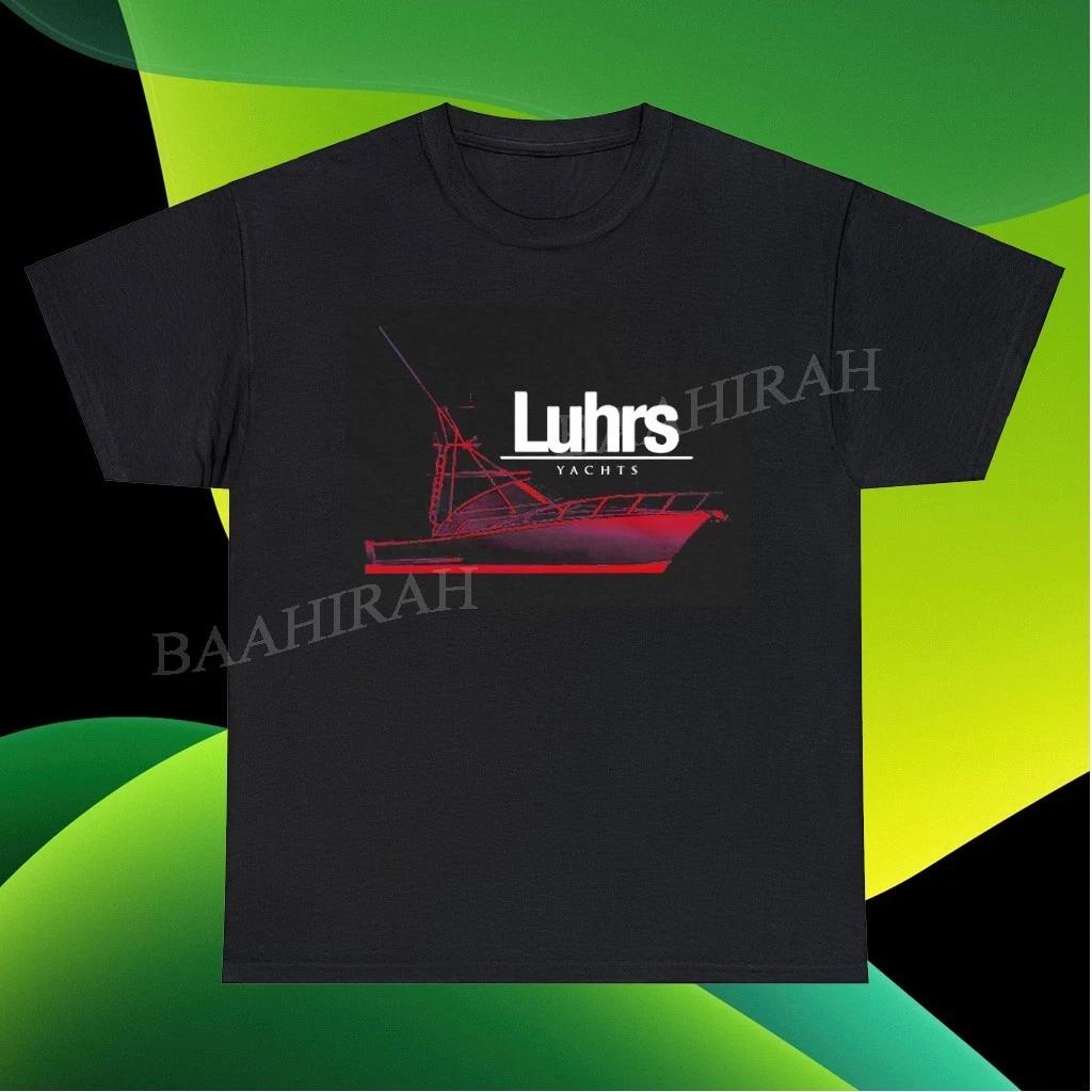 Новая футболка Luhrs Yachts с американским смешным логотипом, размеры от S до 5XL