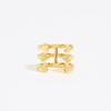BIMBA Y LOLA [24FW] BIMBA Y LOLA Gold Heart Multi-Band Ring B246AIR006GOD